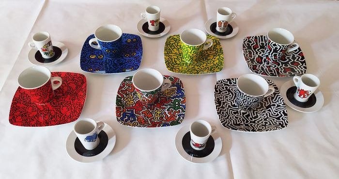 Keith Haring - Tognana servies 24 delig porselein, Ophalen of Verzenden, Nieuw, Porselein, Compleet servies