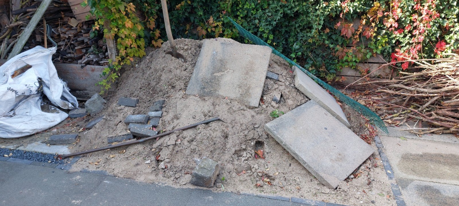 Grote hoop zand over, Tuin en Terras, Ophalen, Gebruikt, Ophoogzand
