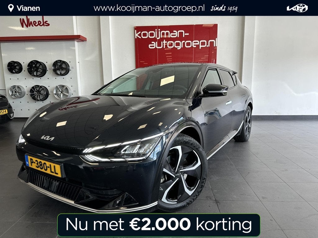 Kia EV6 Plus 77.4 kWh Kia EV6 Plus 77 kWh 20'' velgen!, Auto's, Kia, Automaat, 228 pk, Achterwielaandrijving, Blauw