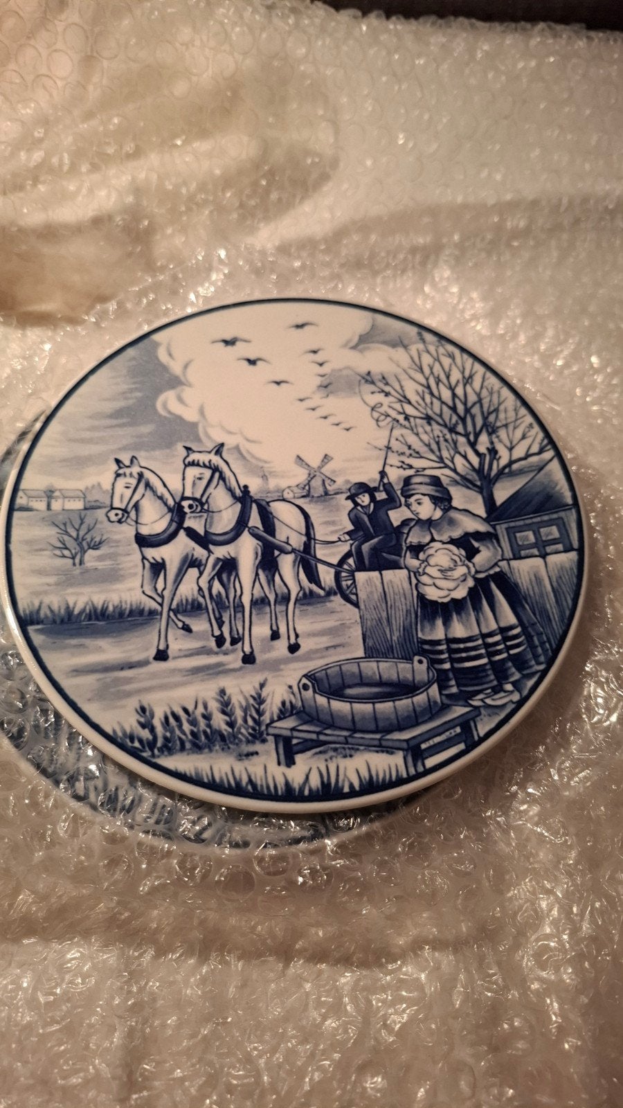 Delftsblauwe bordjes om op te hangen, Ophalen of Verzenden