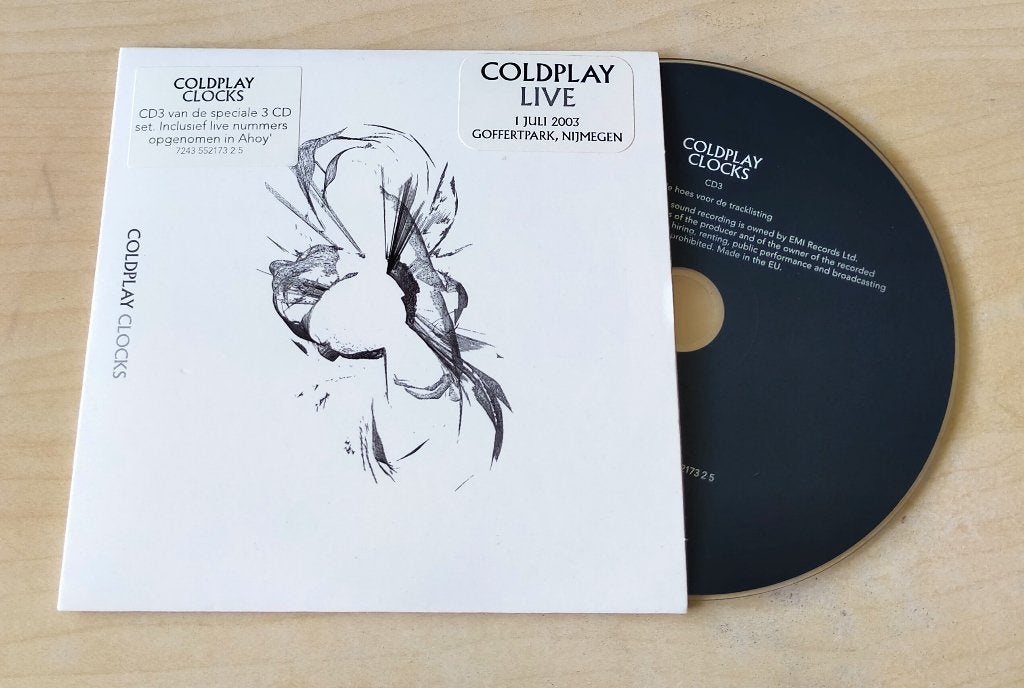 Coldplay - Clocks CD3 CD Single 2003 4trk, Cd's en Dvd's, Cd Singles, Ophalen of Verzenden, Zo goed als nieuw, Rock en Metal