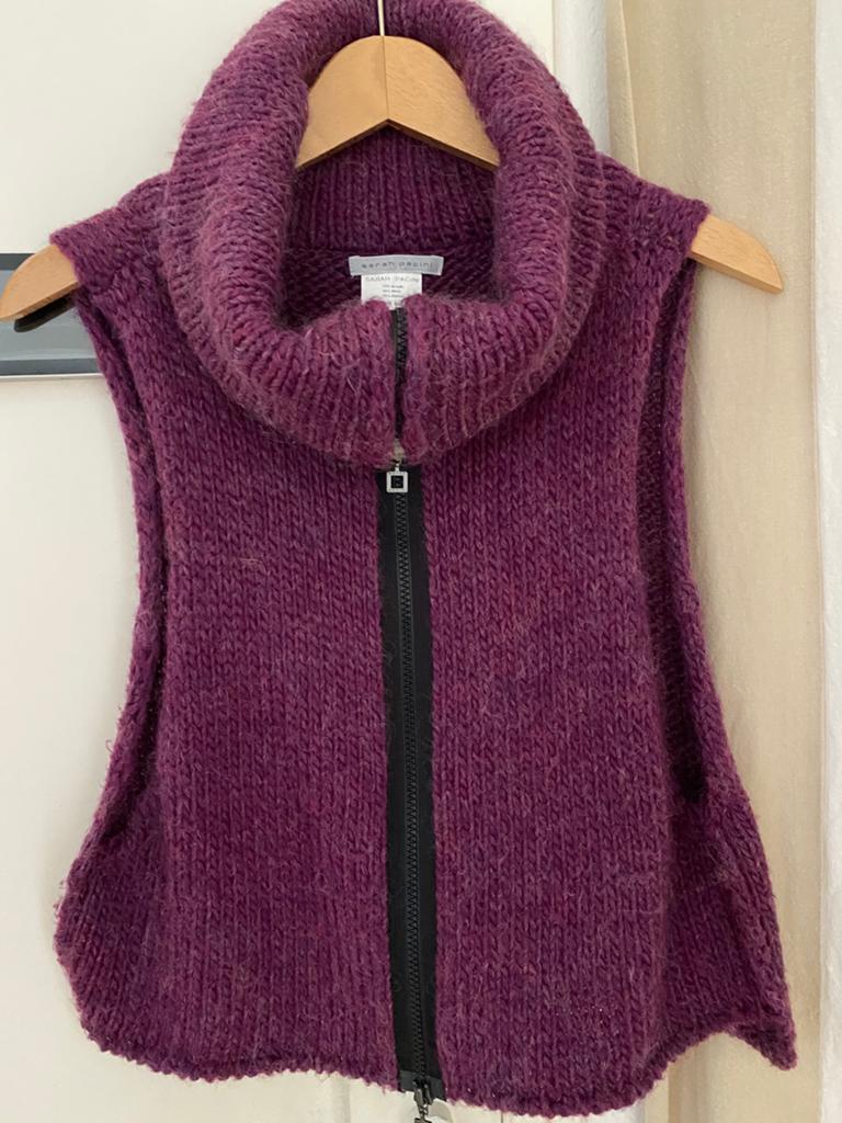 Sarah Pacini wollen spencer - One Size, Ophalen of Verzenden, Zo goed als nieuw, Maat 38/40 (M), Paars