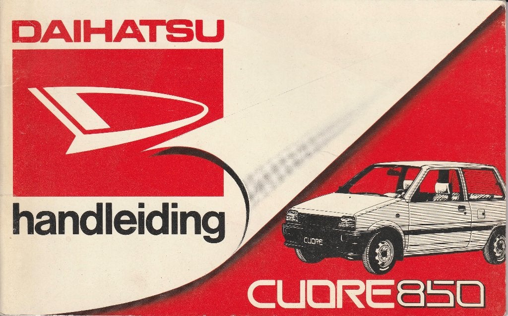 Daihatsu Cuore 850 Handleiding, Ophalen of Verzenden, Overige merken, Onbekend, Gelezen