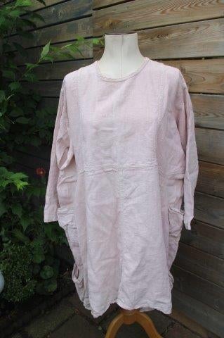 Jurk zacht rose Completo Lino by Arthurio XXL Vaste prijs AA, Verzenden, Maat 46/48 (XL) of groter, Zo goed als nieuw, Completo Lino by Arthurio