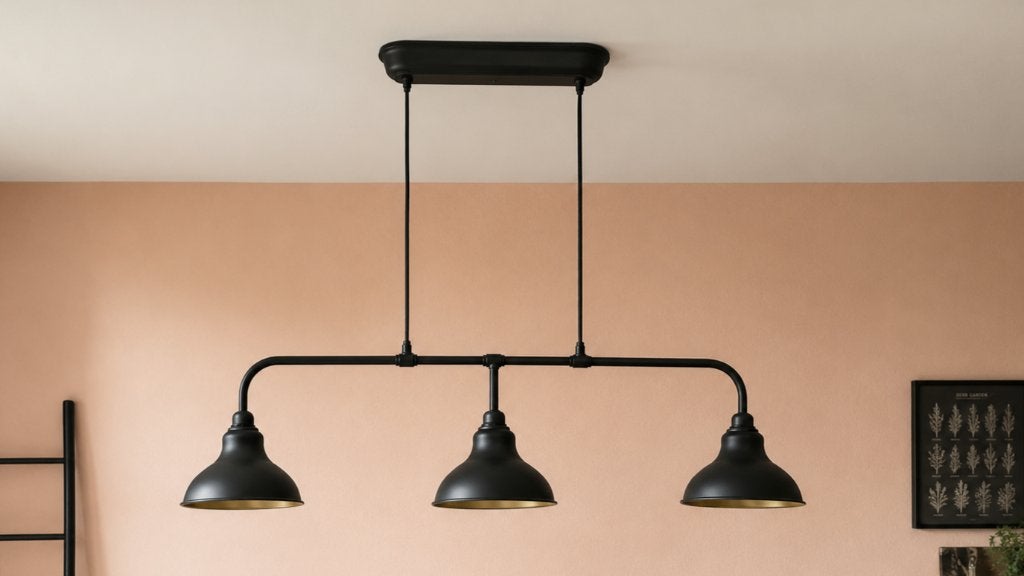Plafond lamp - Hanglamp - Industrieel - Zwart, Ophalen, Zo goed als nieuw, Metaal, Industrieel