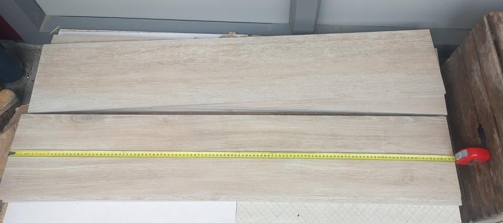 8 keramische/porseleinen houtlook planken, Tuin en Terras, Ophalen, Nieuw