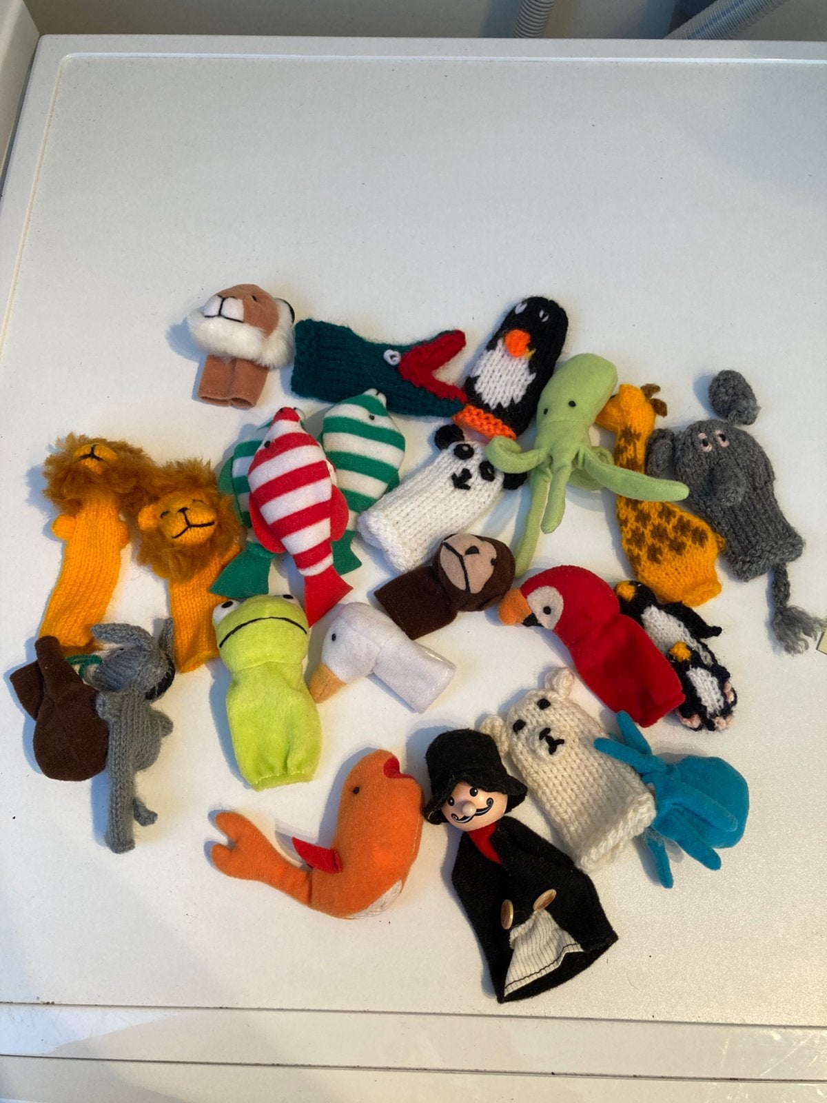 Heel veel (oude) vingerpoppetjes, Ophalen of Verzenden, Pop