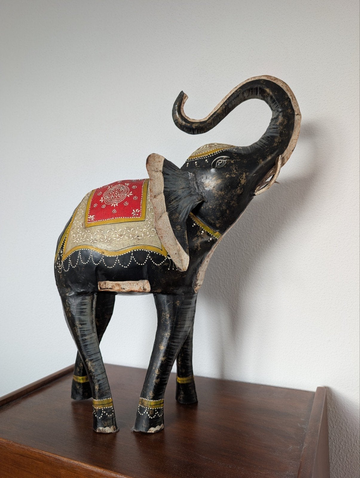Grote Vintage Blikken Olifant - Rijk Gedetailleerd, Ophalen of Verzenden
