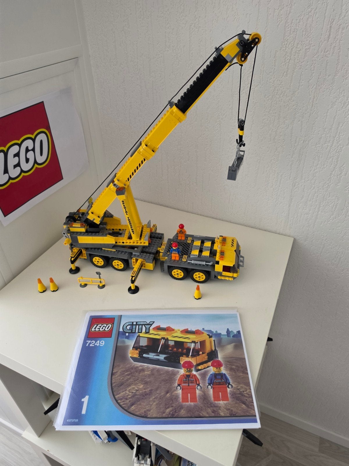 LEGO Technic Mobiele Hijskraan 7249 - Compleet met boekje, Ophalen of Verzenden, Zo goed als nieuw