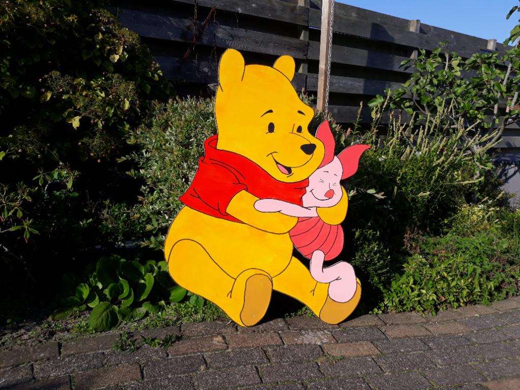 Te koop: Geboortebord Winnie the Pooh en knorretje, Ophalen