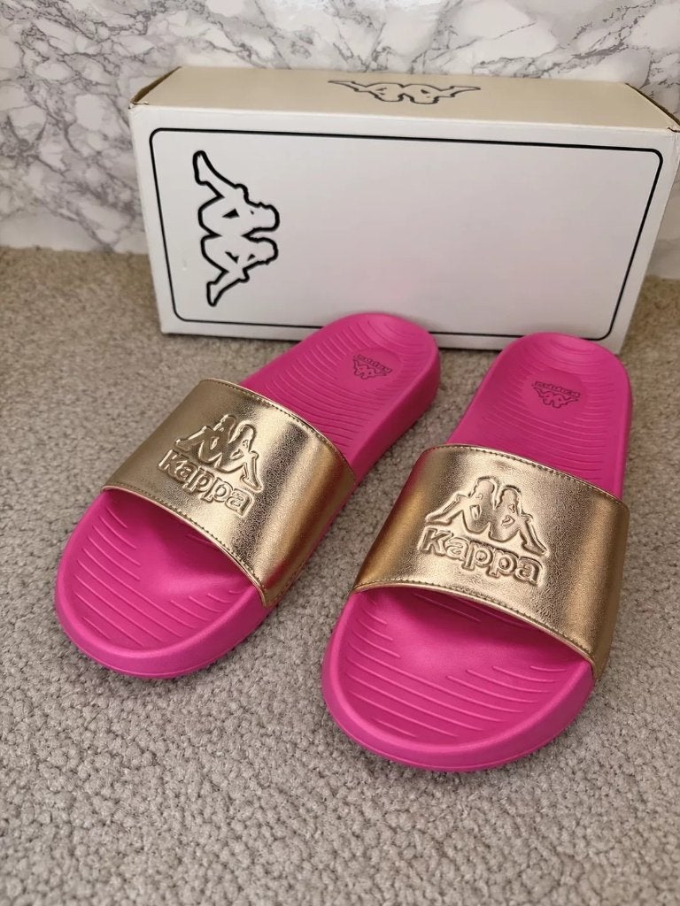 Kappa badslippers goud maat 37 nieuw in doos, Slippers, Kappa, Verzenden, Customer@kappa.com