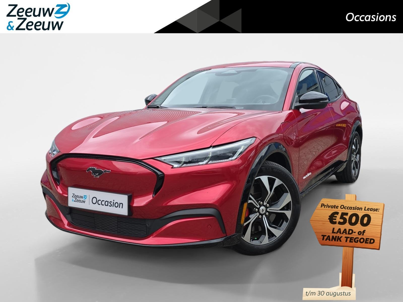 Ford Mustang Mach-E AWD 75 kWh | Dealer onderhouden! | Achte, Auto's, Gebruikt, 750 kg, Automatische klimaatregeling, Origineel Nederlands