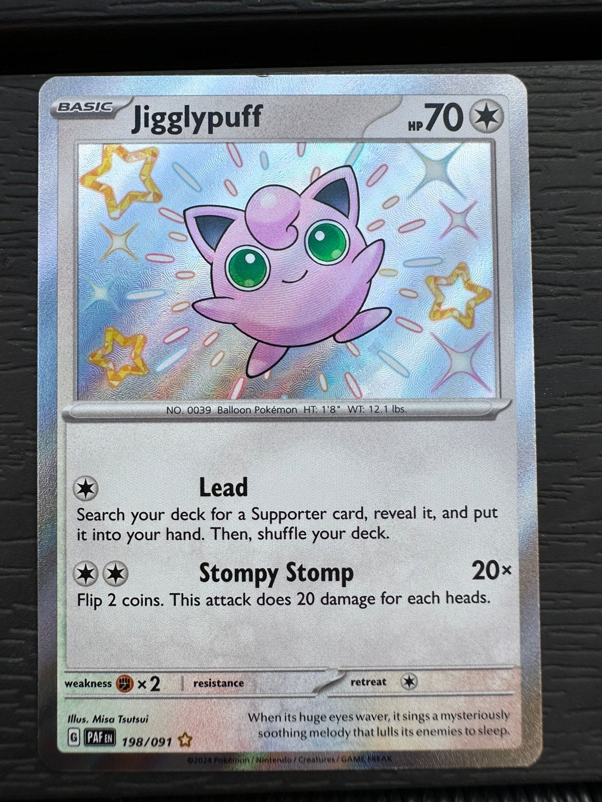 Jigglypuff, Ophalen of Verzenden, Zo goed als nieuw, Losse kaart, Foil