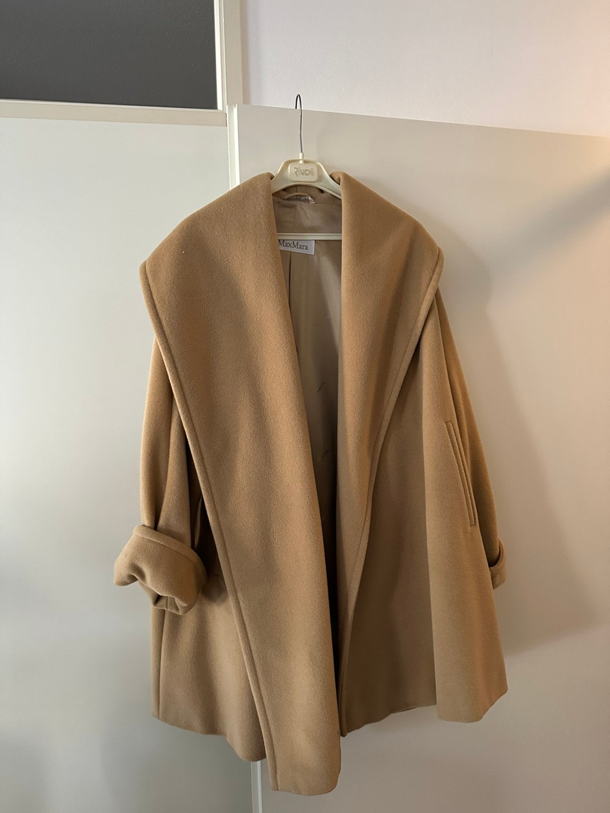 Max Mara camel kleur manteljas (centuur ontbreekt), Ophalen of Verzenden, Gedragen, Maat 36 (S), Bruin