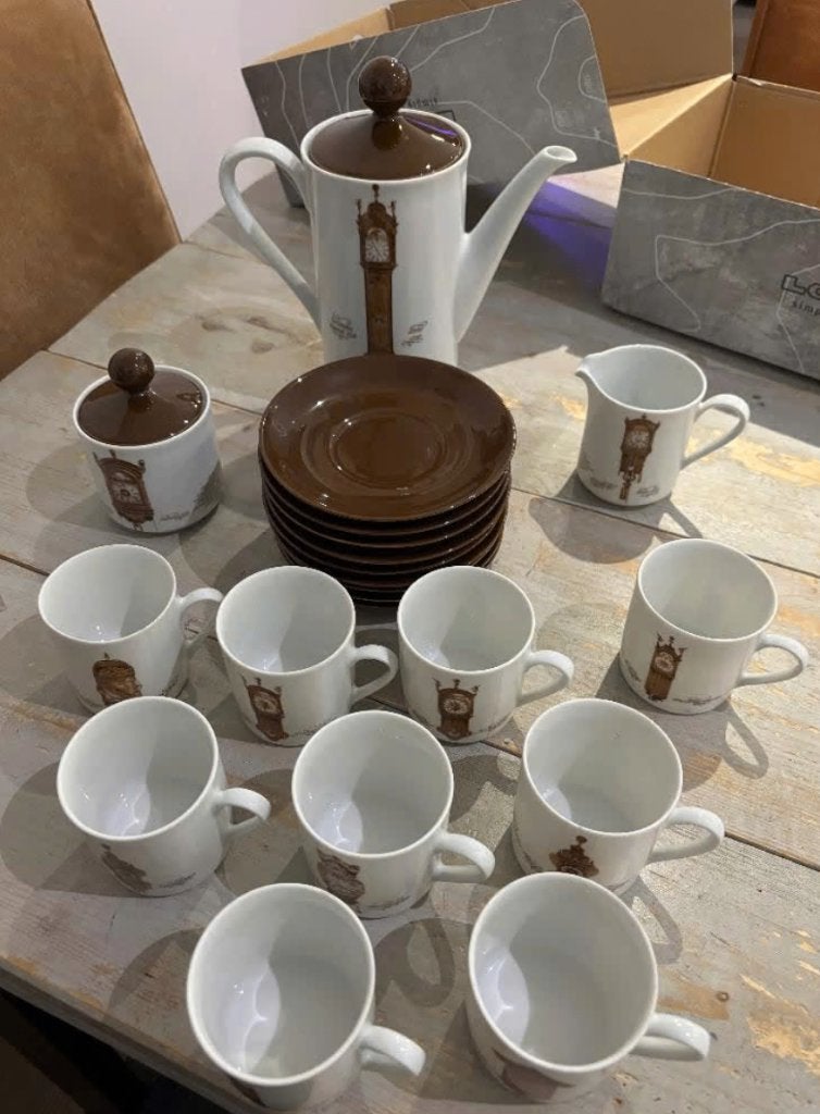 Koffieservies met klokkenmotief van Mitterteich Bayern, Ophalen of Verzenden