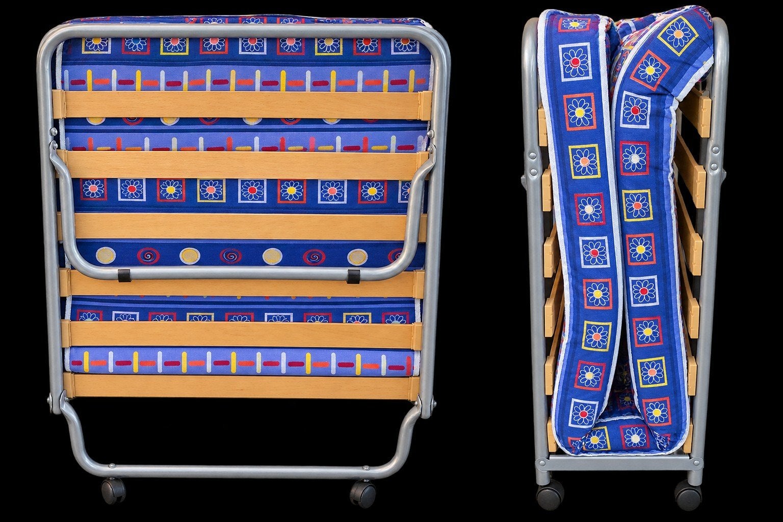 logeerbed/opklapbed, Ophalen, Eenpersoons, Zo goed als nieuw, 80 cm