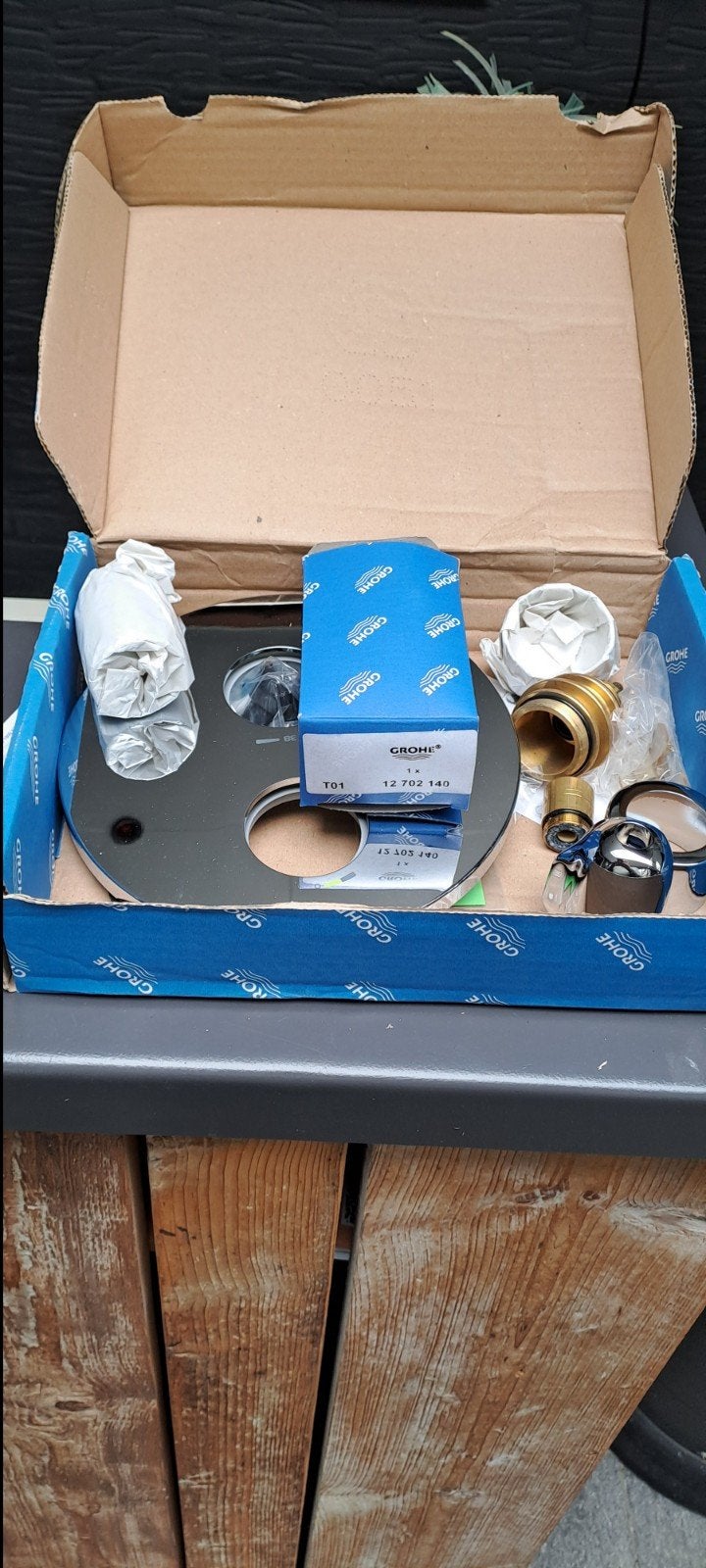 Grohe Grohtherm 1000 New Douchekraan Set, Ophalen of Verzenden, Nieuw, Chroom, Douche