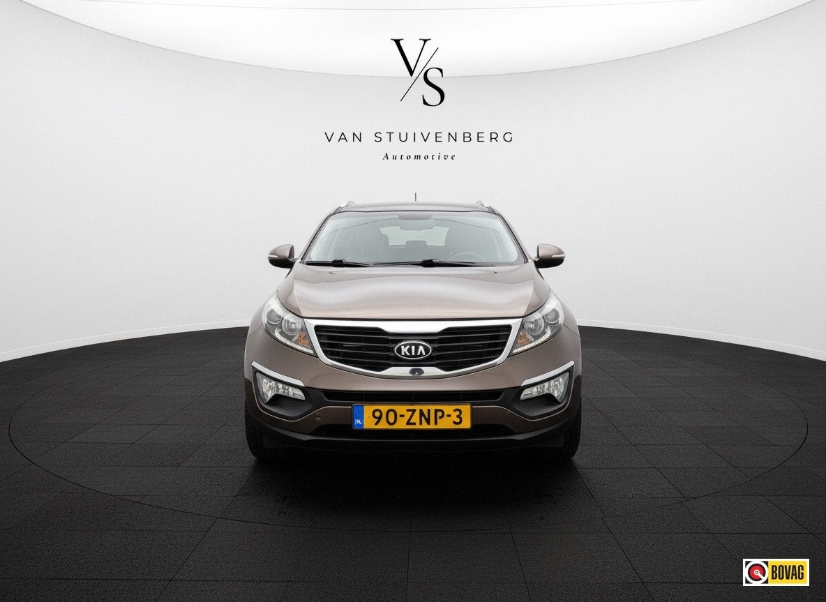 Kia Sportage 2.0 X-ecutive Plus Pack TREKHAAK NAVI LEDER BLU, Auto's, Gebruikt, 4 cilinders, Bruin, Leder en Stof