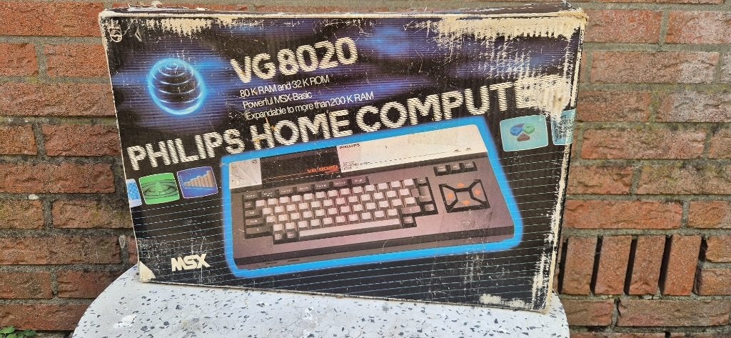 Philips msx 8020 computer inclusief boekjes en verpakking, Ophalen of Verzenden