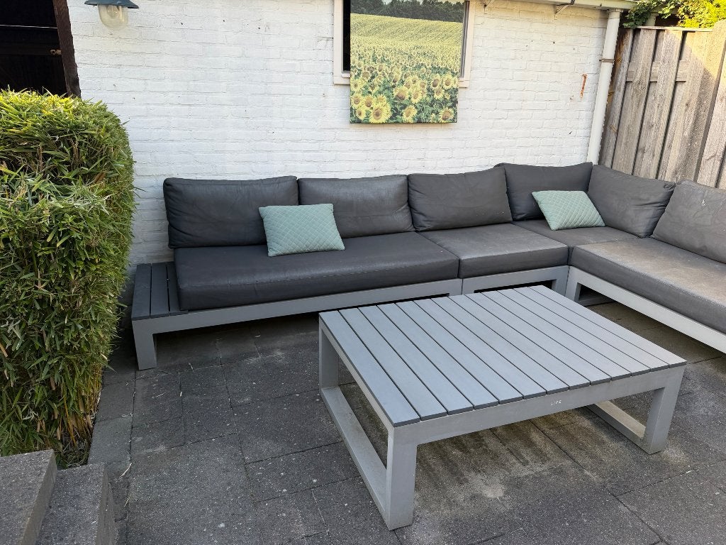 LIFE Lounge set Mallorca, Ophalen, 5 zitplaatsen, Gebruikt, Aluminium