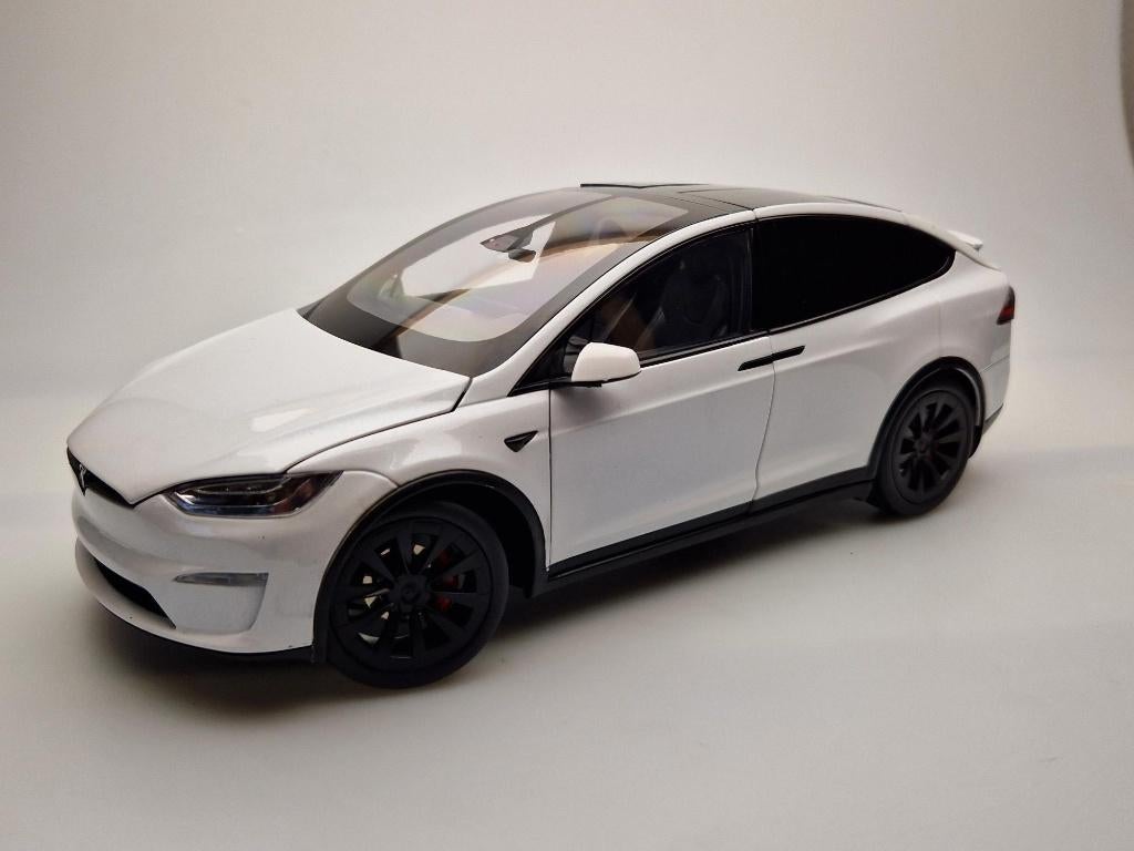 1:18 Tesla Model X - 2024 - Wit NIEUW & AANBIEDING!, Overige merken, Auto, ., Nieuw