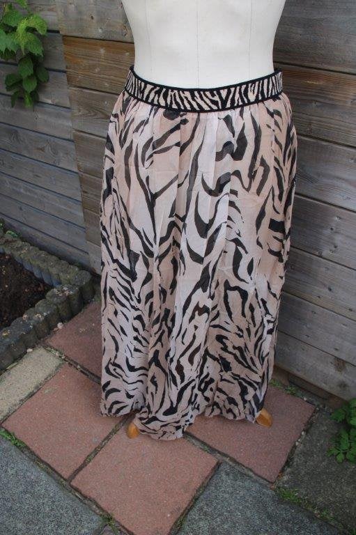 Rok camel/ zwart Marccain mt N2 (S/36) lang Vaste prijs, Zwart, Ophalen of Verzenden, Zo goed als nieuw, Maat 36 (S)