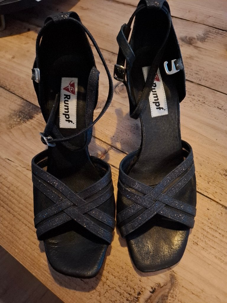 Dames salsa dansschoenen. Mt 38? Rumpf zwart, Ophalen, Zo goed als nieuw, Schoenen