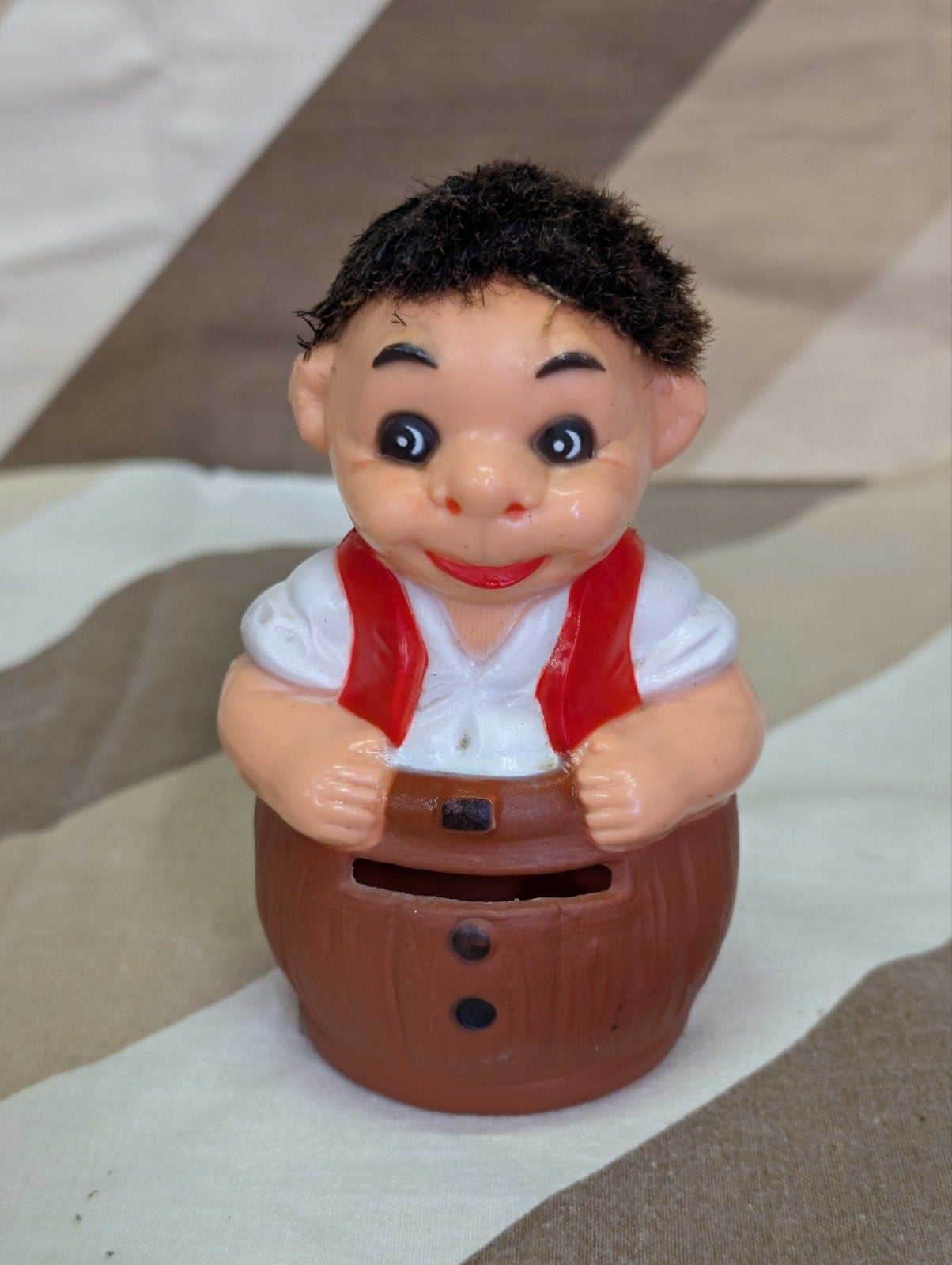 Vintage Mecki Egel Spaarpot "Igel-Fips" Jaren '50-'60, Ophalen of Verzenden, Gebruikt, Overige materialen, Strip- of Tekenfilmfiguur