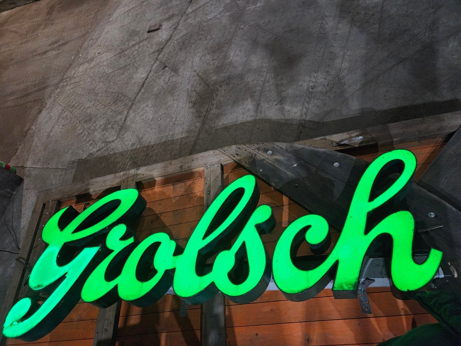 Grote Grolsch Neon lamp!!, Verzamelen, Biermerken, Ophalen, Overige merken