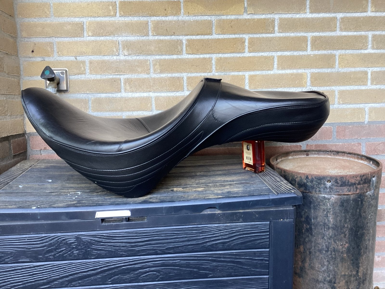 Corbin Touring Zadel Leer voor Harley-Davidson evo softail, Motoren, Ophalen, Gebruikt