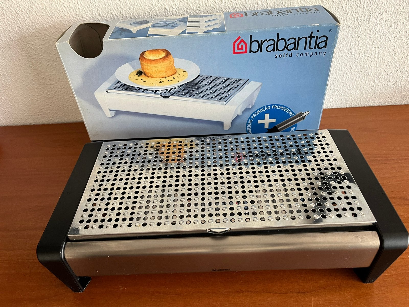 Brabantia Warmhoudplaat - Ideaal voor Feestjes, Overige typen, Zilver, Ophalen of Verzenden, Zo goed als nieuw
