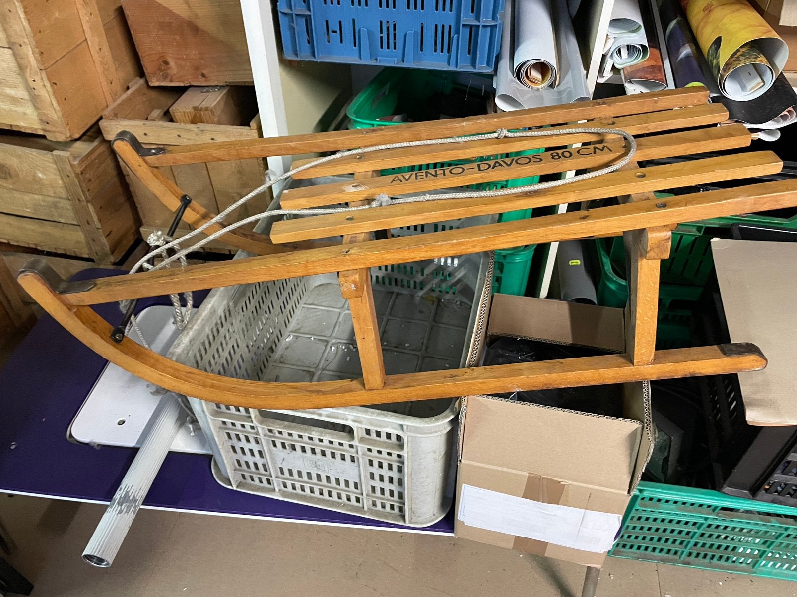 Houten Slee, Ophalen, Gebruikt, Hout