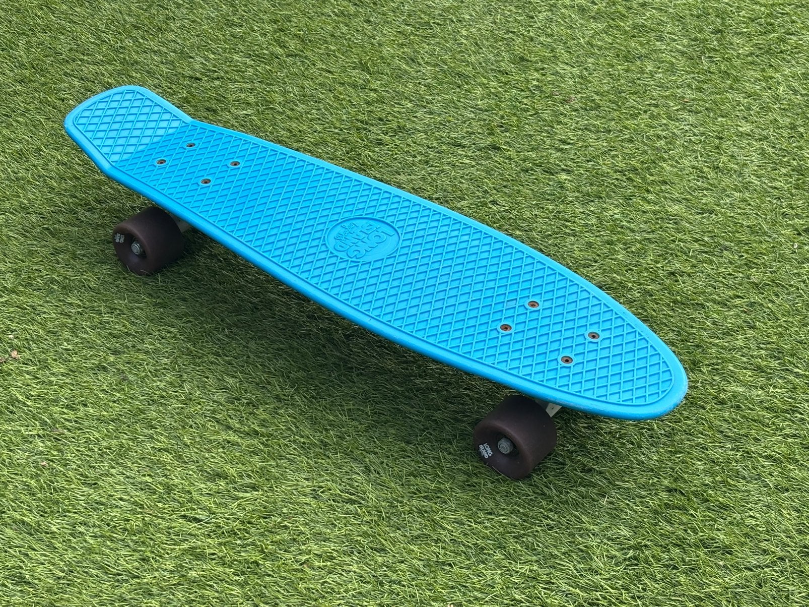 Long island longboard skateboard pennyboard wafel blauw, Ophalen of Verzenden, Zo goed als nieuw, Skateboard, Longboard