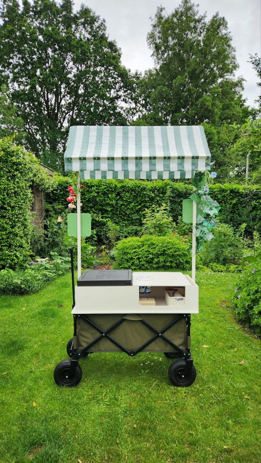 Leuke mobiele ijswagen ijskar op bolderkar, Ophalen, Gebruikt