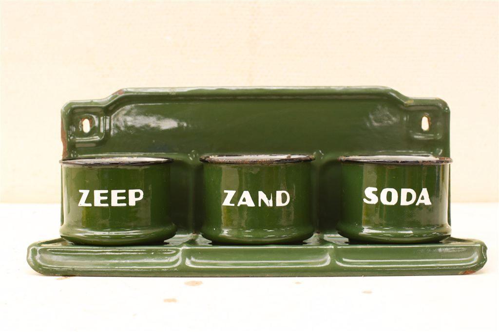 Emaille Zand Zeep soda rek 49515, Antiek en Kunst, Antiek | Emaille, Ophalen of Verzenden