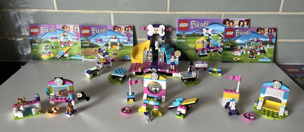 4 LEGO Puppy sets (Lego Friends), Lego, Compleet, Friends, Ophalen of Verzenden