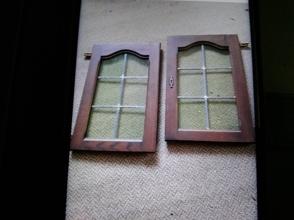 Glas en lood deurtjes, Doe-het-zelf en Verbouw, Glas en Ramen, Ophalen, Gebruikt, Minder dan 80 cm, Minder dan 80 cm