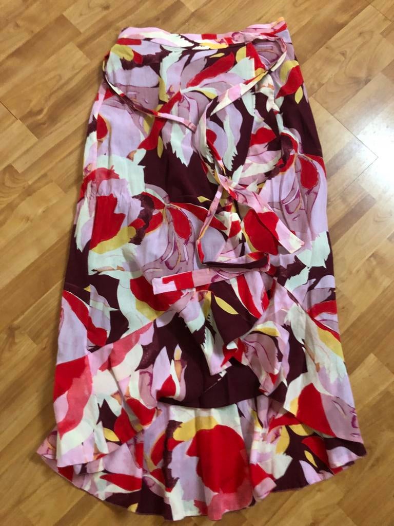 & Other Stories omslagrok roze-rood/Bordeaux maat 36, Kleding | Dames, Rokken, Ophalen of Verzenden, Gedragen, Maat 36 (S), Rood
