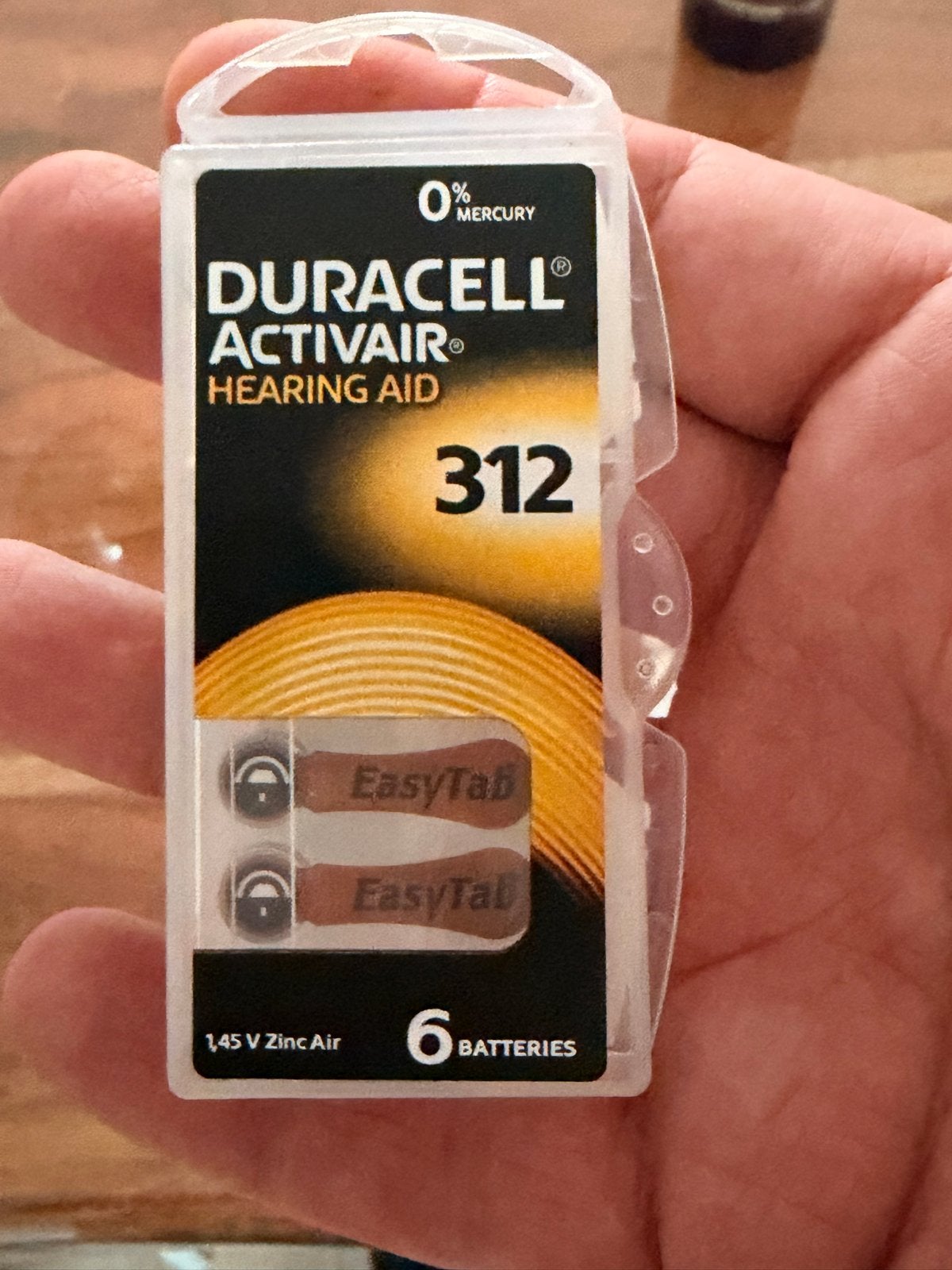 Duracell Activair 312 hoortoestelbatterijen (3x6 stuks + 1), Ophalen, Nieuw