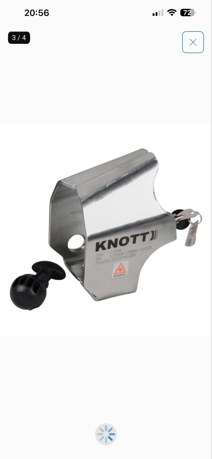 KNOTT Disselslot / Koppelingslot voor aanhanger, Ophalen, Zo goed als nieuw