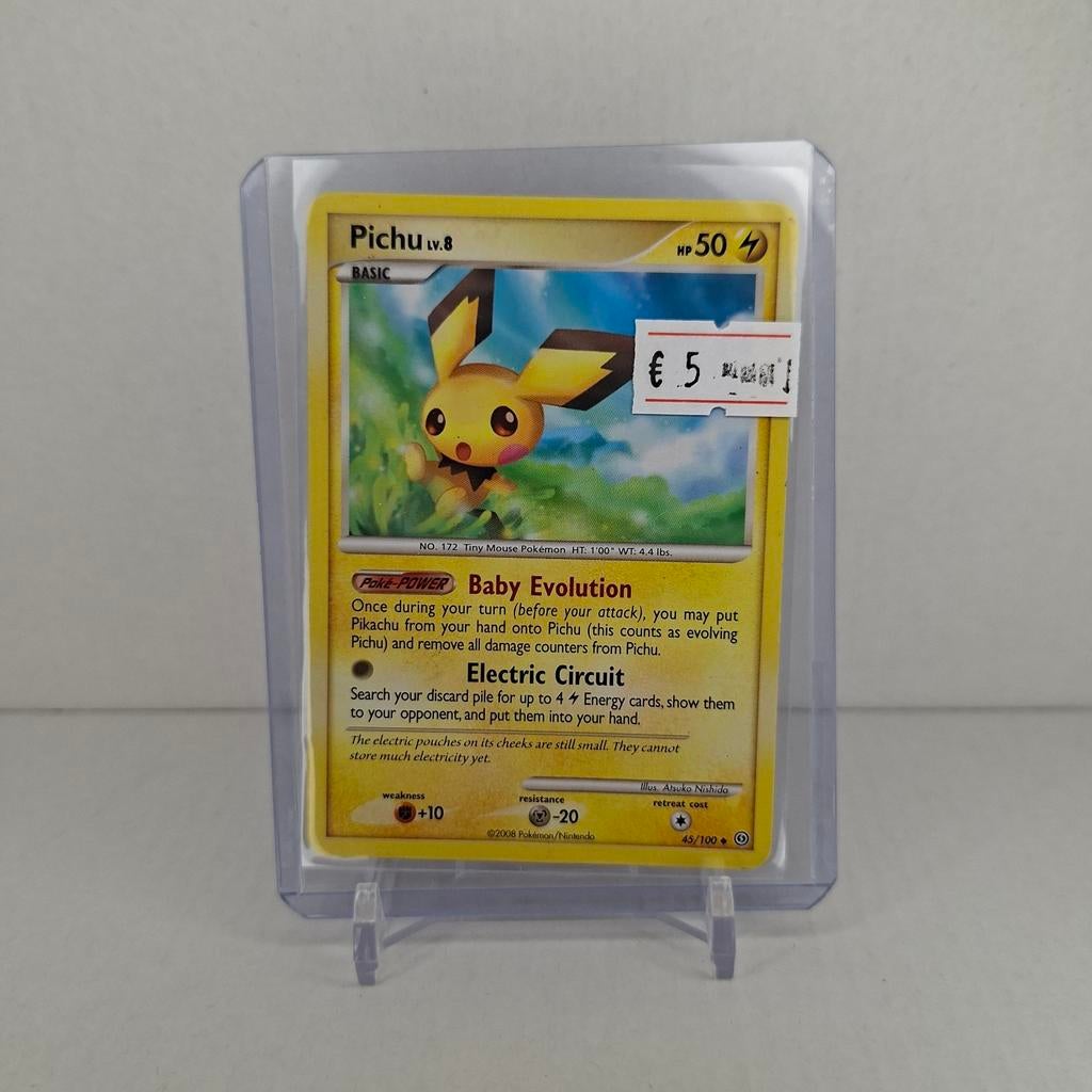 Pichu Lv.8 Pokémon kaart - Zeldzaam verzamelobject, Ophalen, Zo goed als nieuw, Losse kaart