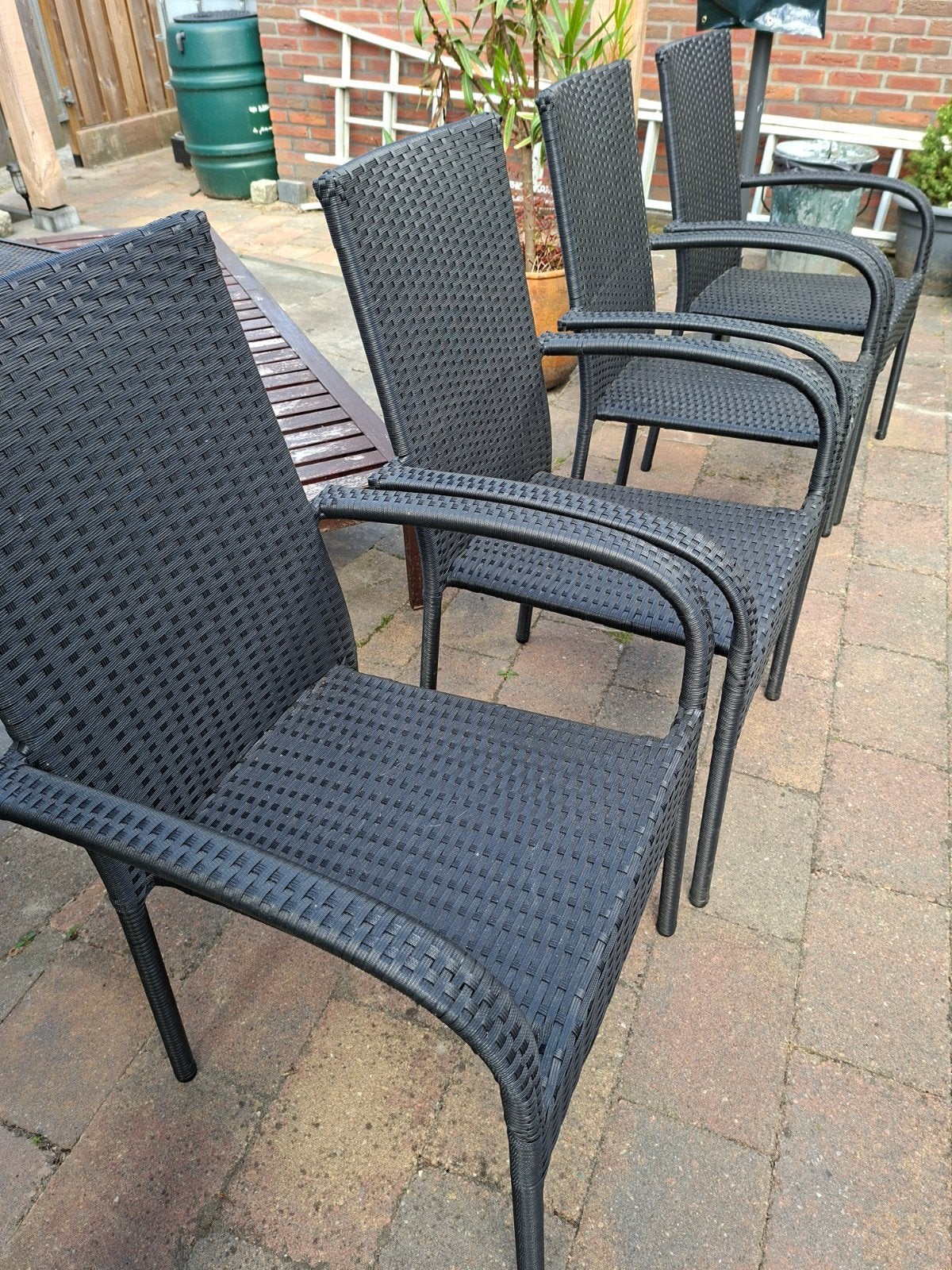 4 nieuwe tuinstoelen stapelstoelen jysk type GUDHJEM, Ophalen, Nieuw