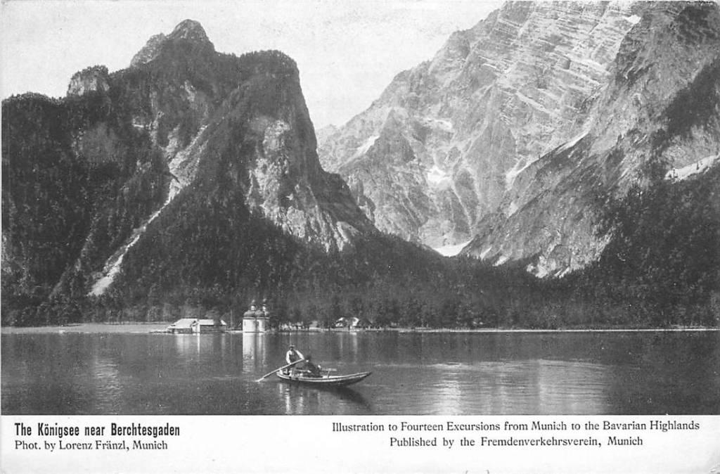 381-207-007 The Koningsee near Berchtesgaden, Verzenden, Voor 1920, Duitsland