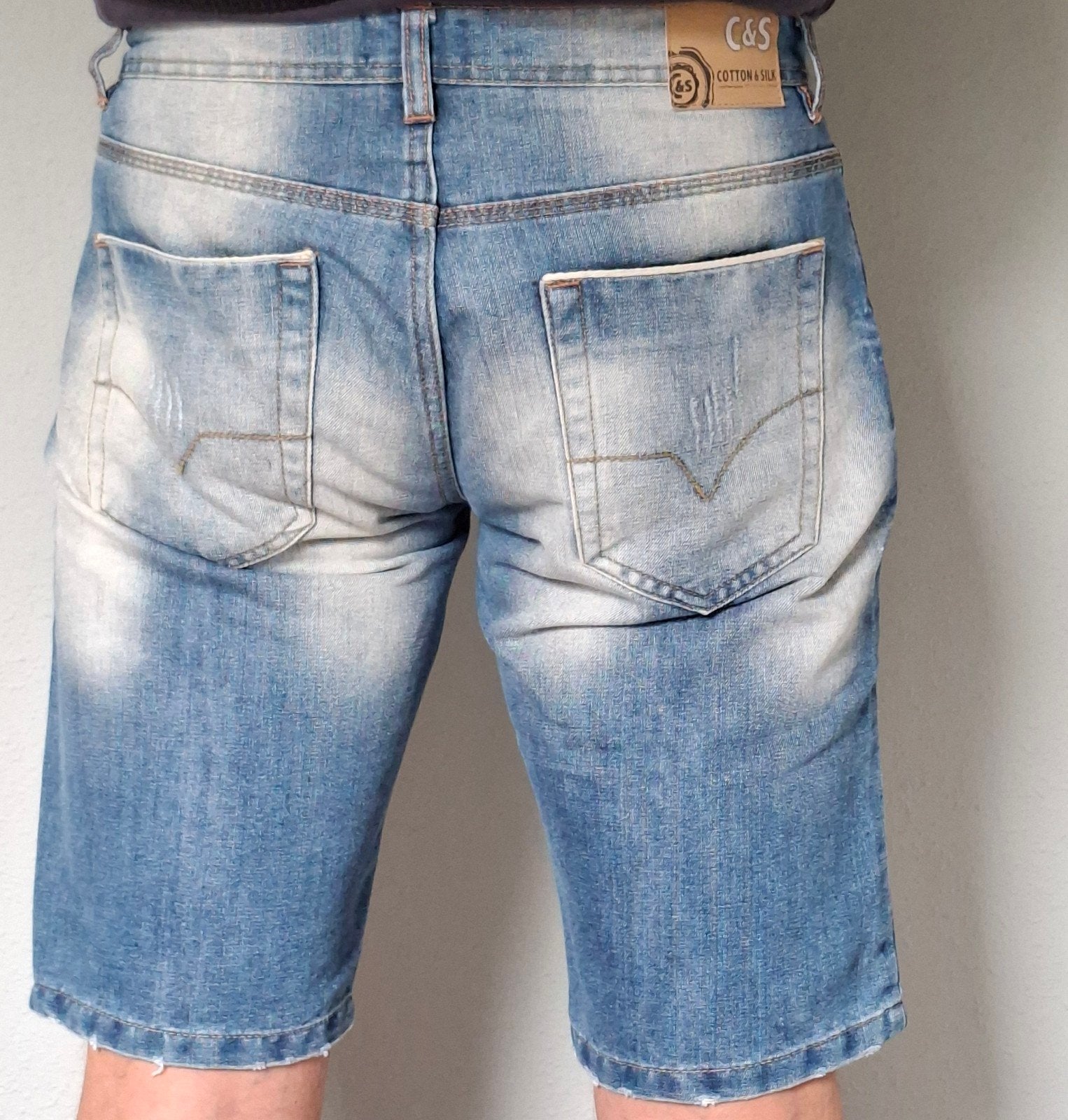 Heren spijkerbroek shorts maat 50, Ophalen of Verzenden, Gedragen, Blauw, Cotton & Silk
