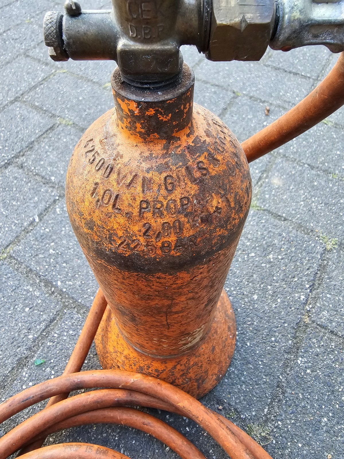 propaan gasbrander met slang 10L, Doe-het-zelf en Verbouw, Ophalen, Gebruikt, ., .