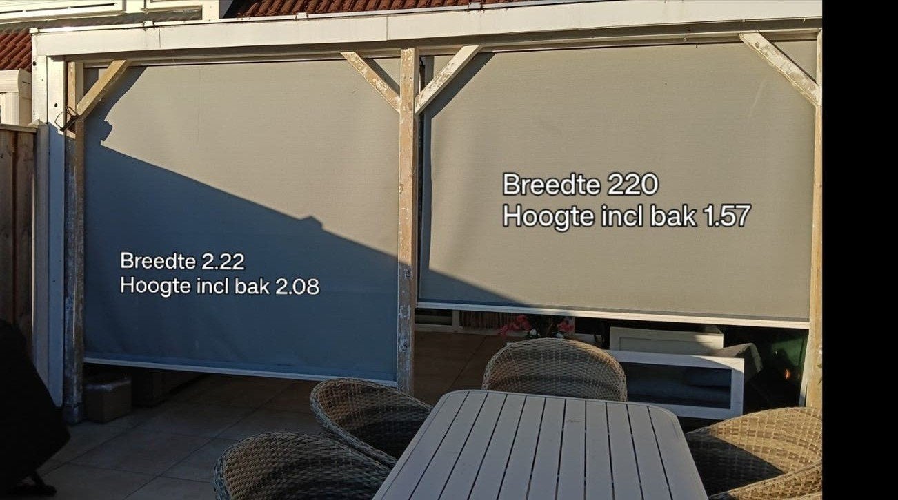 2 screens te koop 222x2.03+ 2.20x1.57, Ophalen