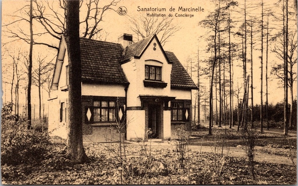 Marcinelle België - 9 antieke postkaarten Sanatorium, Ophalen of Verzenden, 1920 tot 1940, Ongelopen, Henegouwen