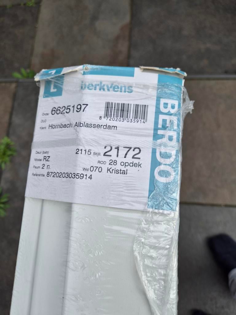2 Berkvens stalen kozijnen, 211.5x74 cm, linksdraaiend, Ophalen, Minder dan 80 cm, Binnendeur, Nieuw