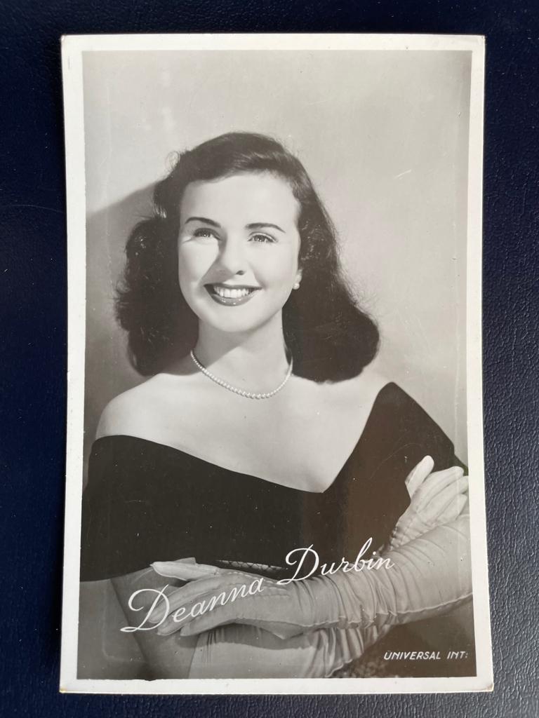 ansichtkaart / kaart van Deanna Durbin., Verzamelen, Verzenden, 1940 tot 1960, Sterren en Beroemdheden