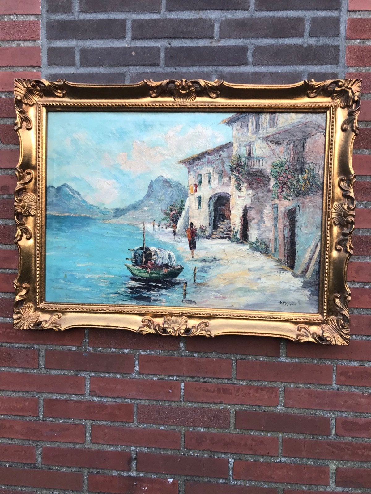 prachtige oude schilderij 62x82, Ophalen of Verzenden
